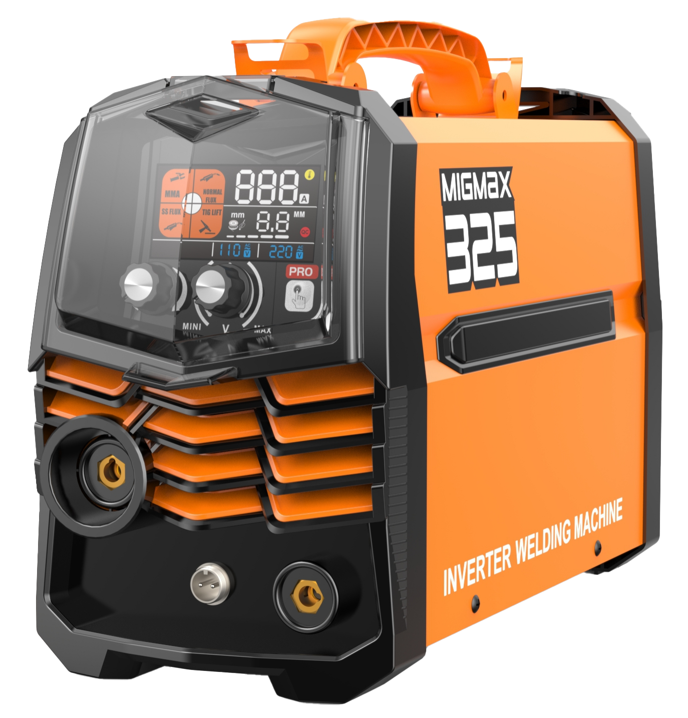 110-220V Dual Voltage Mini Inverter Welder, 3-in-1 Gasless MIG / MMA Stick / TIG Welding Machine